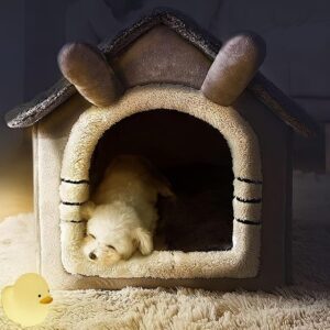 Cozy Cave Plush Dog Bed